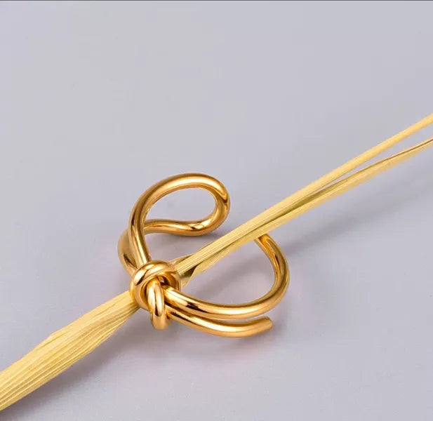 18 KT Gold plated - Double Knot Ring