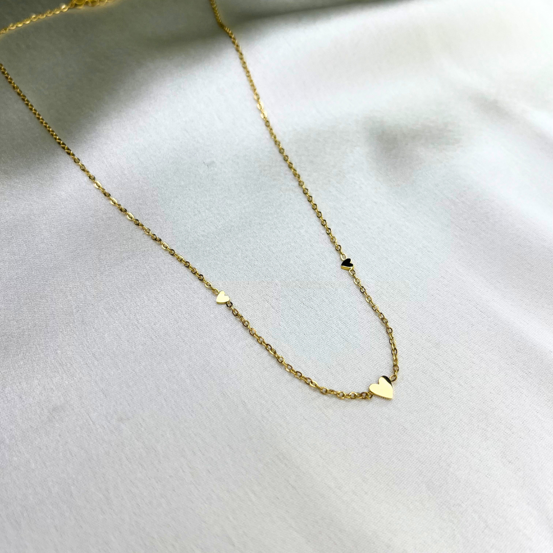 18 KT Gold plated - Minimal Heart Necklace