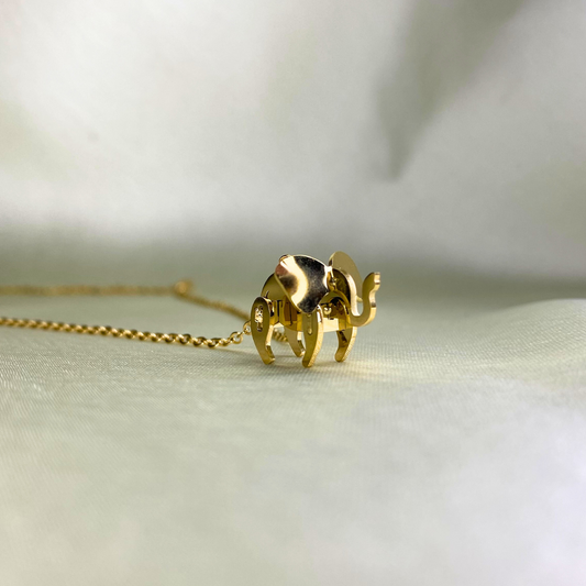 18 KT Gold plated - Elephant Elegance Necklace
