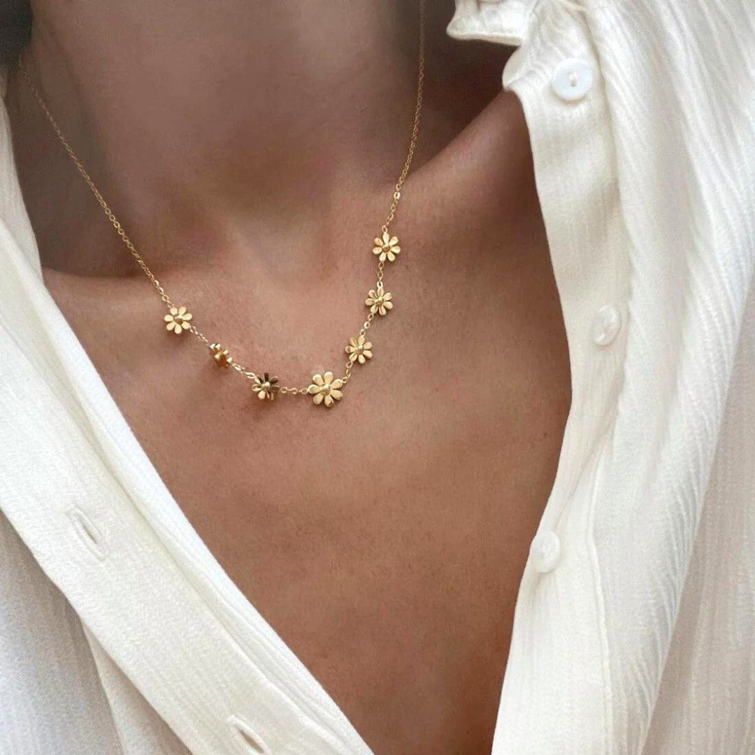 18 KT Gold plated - Daisy Spring Necklace