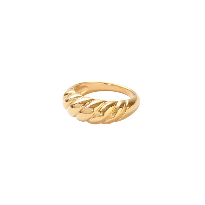 18 KT Gold plated - Croissant Ring