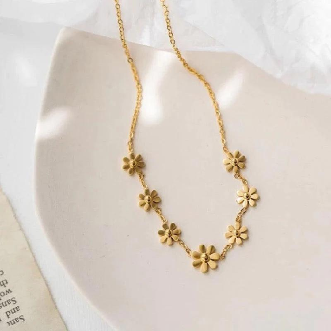 18 KT Gold plated - Daisy Spring Necklace