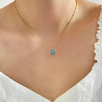 18k gold plated - Ocean Pearl Necklace