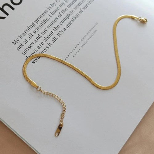 18 KT Gold Plated Rope Chain Bracelet