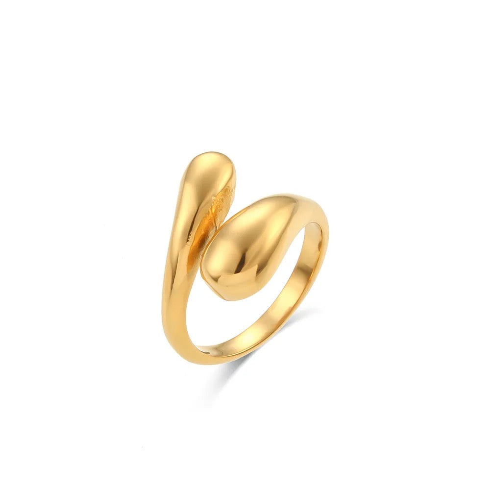 18 KT Gold plated - Adjustable Cuff Ring