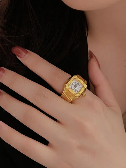 18 KT Gold Plated Watch Ring