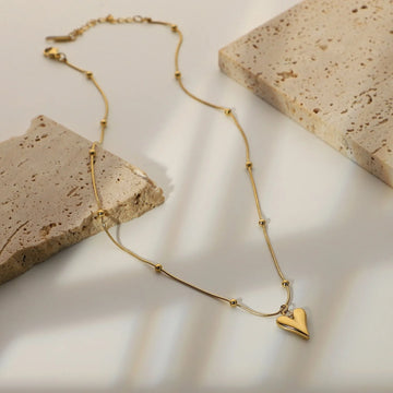 18 KT Gold plated - Follow Your Heart Necklace