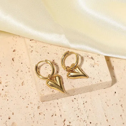 18 KT Gold plated - Follow Your Heart Earrings