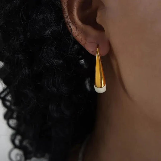 Large Water Tear Drop Dangle Earring